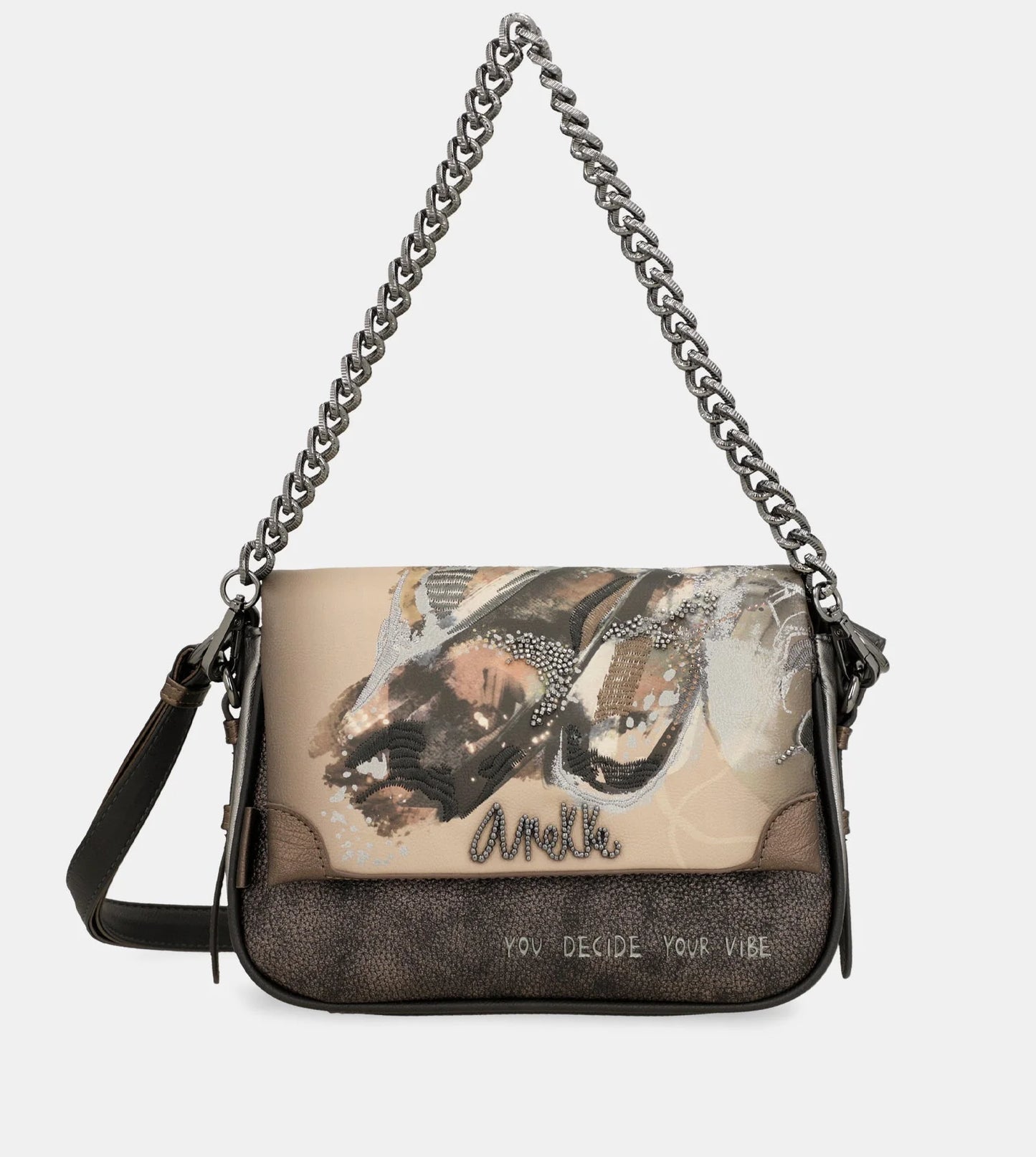 Borsa a tracolla Anekke Wings con patta frontale