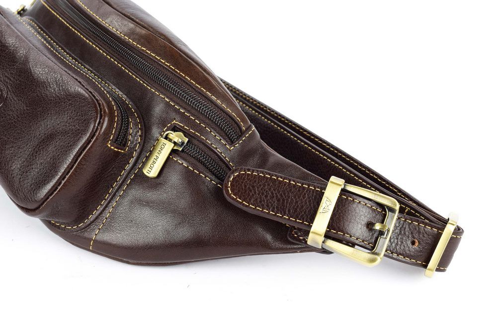 Marsupio Tony Perotti 5 tasche cuoio