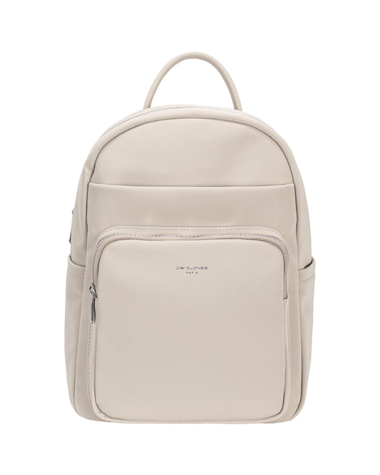 Zaino David Jones in tessuto gommato con doppia tasca