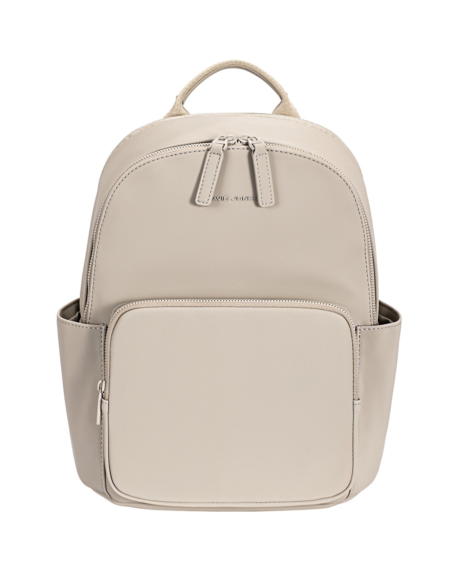 Zaino David Jones in tessuto gommato con doppia tasca
