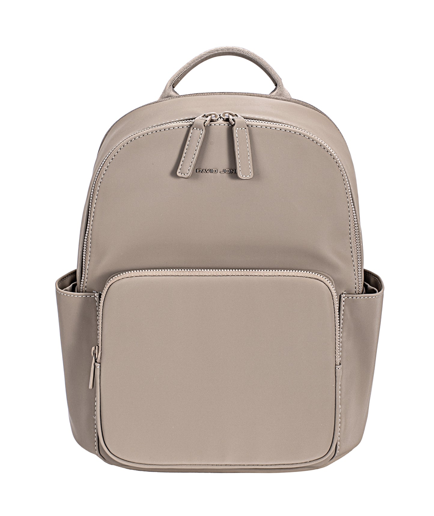 Zaino David Jones in tessuto gommato con doppia tasca