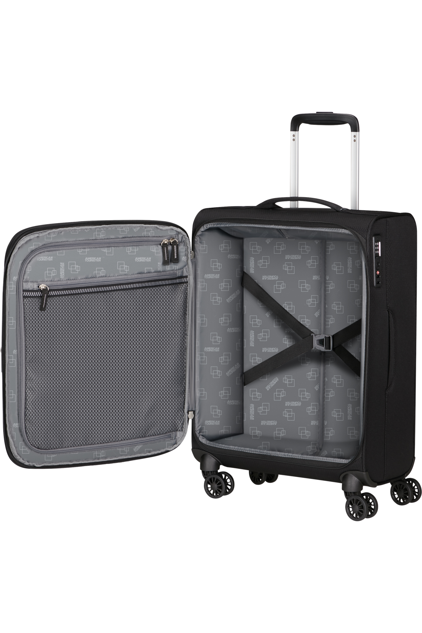 Bagaglio a mano American Tourister Aerospin exp 4 ruote misura S